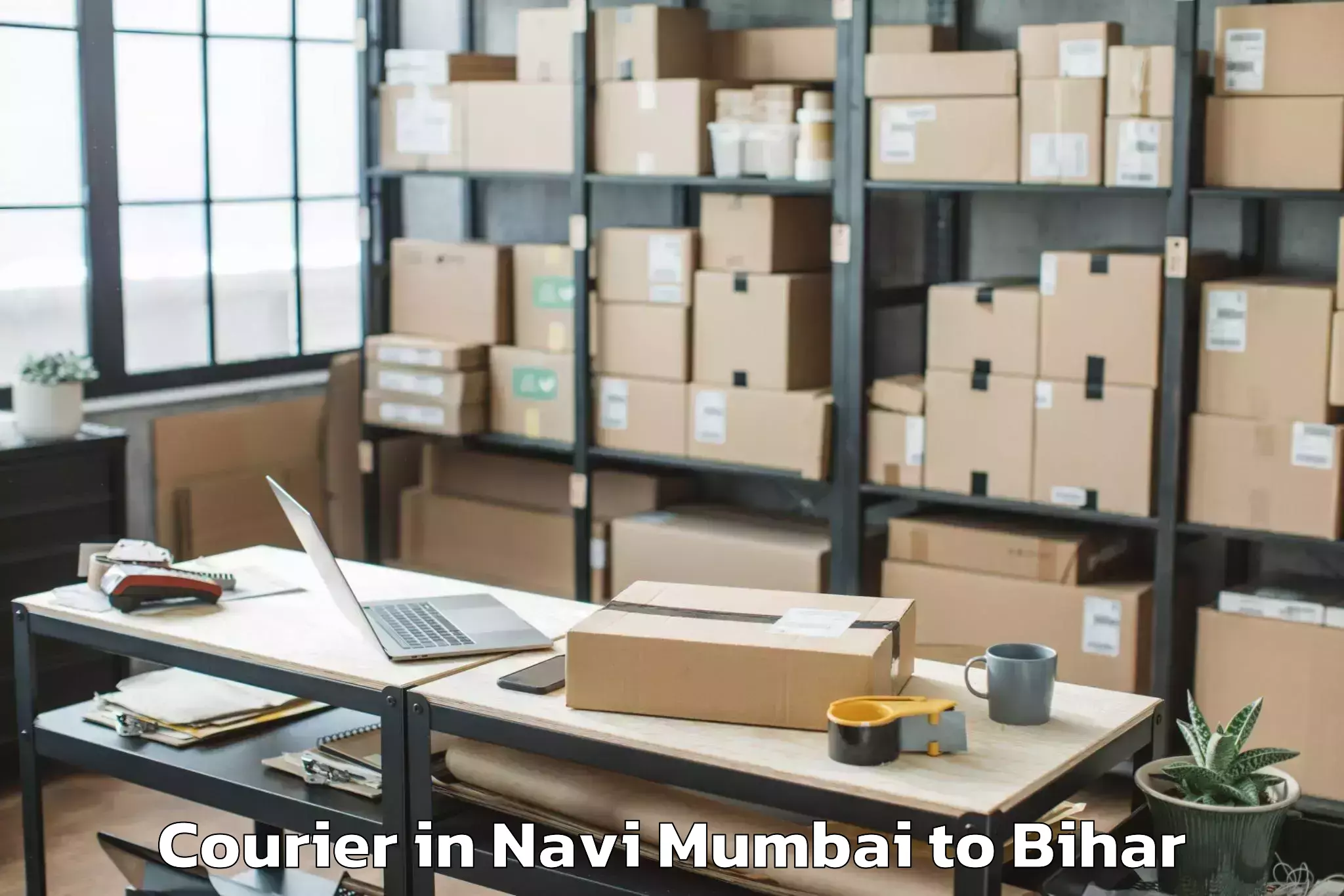 Expert Navi Mumbai to Lauriya Nandangarh Courier